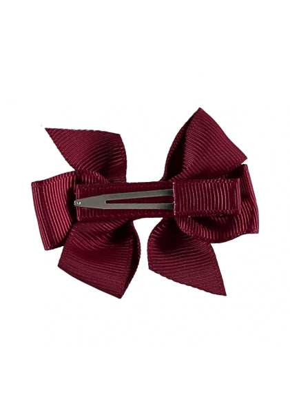 Angel's Face  Small Bow Burgundy