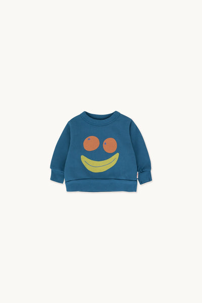 TINYCOTTONS SMILE BABY SWEATSHIRT *light navy*