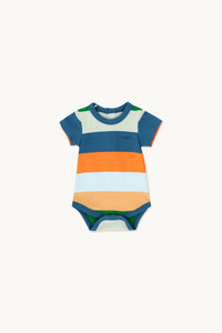 TINYCOTTONS STRIPES BODY *tangerine/almond/pistachio*