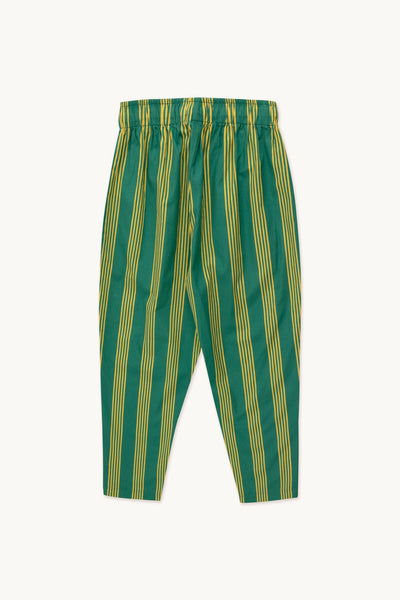 TINYCOTTONS FINE LINES PANT *deep green/yellow*