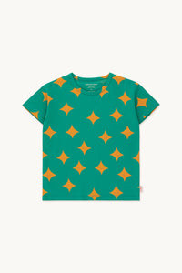 TINYCOTTONS SPARKLE TEE *deep green/orange*