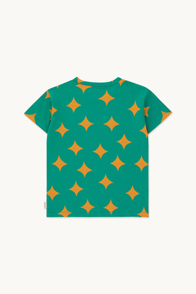 TINYCOTTONS SPARKLE TEE *deep green/orange*