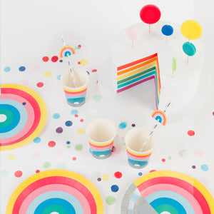 My Little Day paper cups - rainbow  8 paper cups