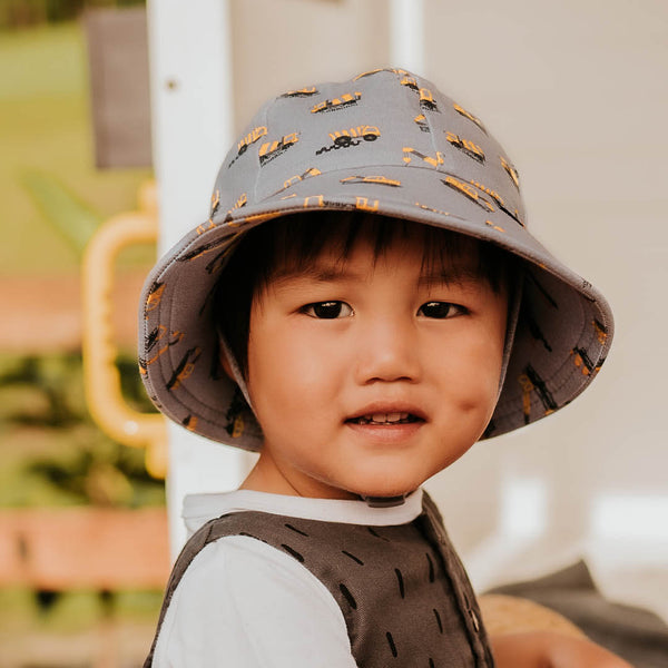 BEDHEAD HATS Boys Toddler Bucket Hat 'Machinery' Print