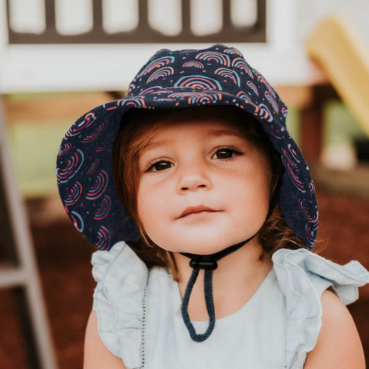 BEDHEAD HATS Girls Toddler Bucket Hat 'Rainbow' Print