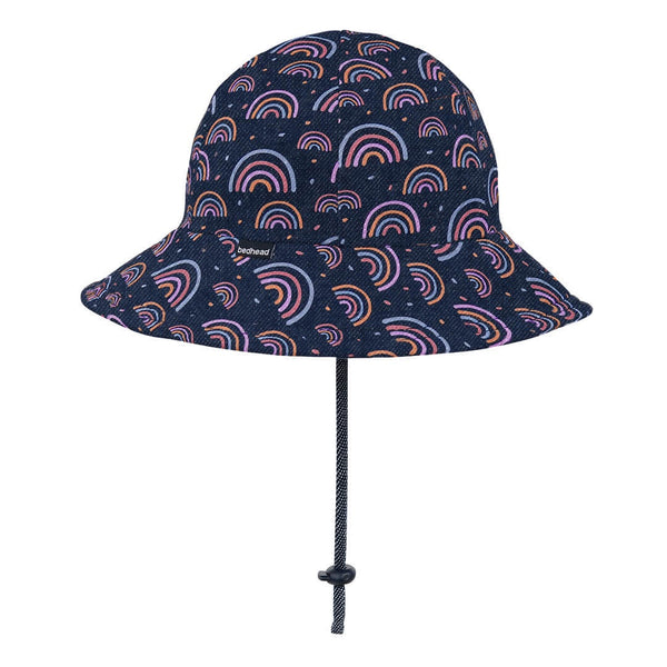 BEDHEAD HATS Girls Toddler Bucket Hat 'Rainbow' Print