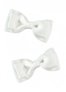 Twin Pack Bows Snowdrop