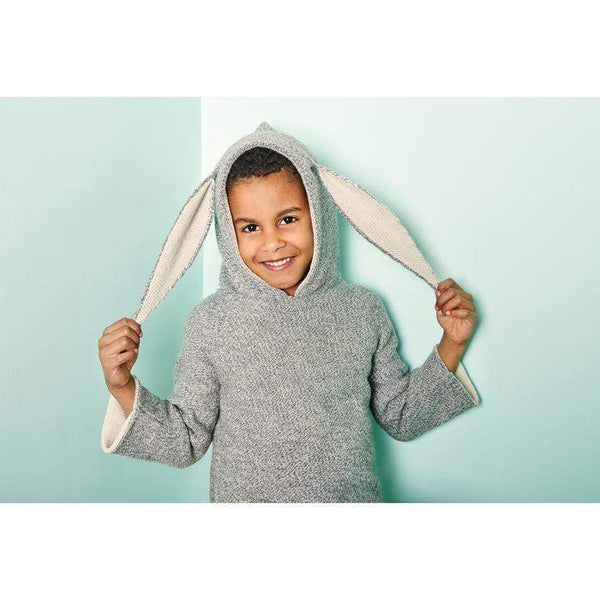 OEUF NYC  Bunny Hoodie Grey Mulinex / Rabbit REVERSIBLE HOODIE RABBIT