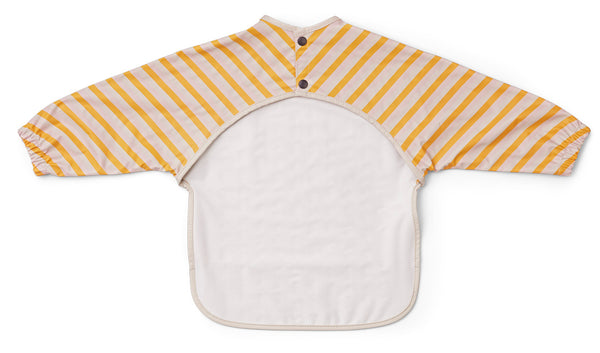 Liewood Merle Cape Bib Stripe: Peach/sandy/yellow mellow